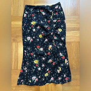 Veronica Beard Floral Midi skirt